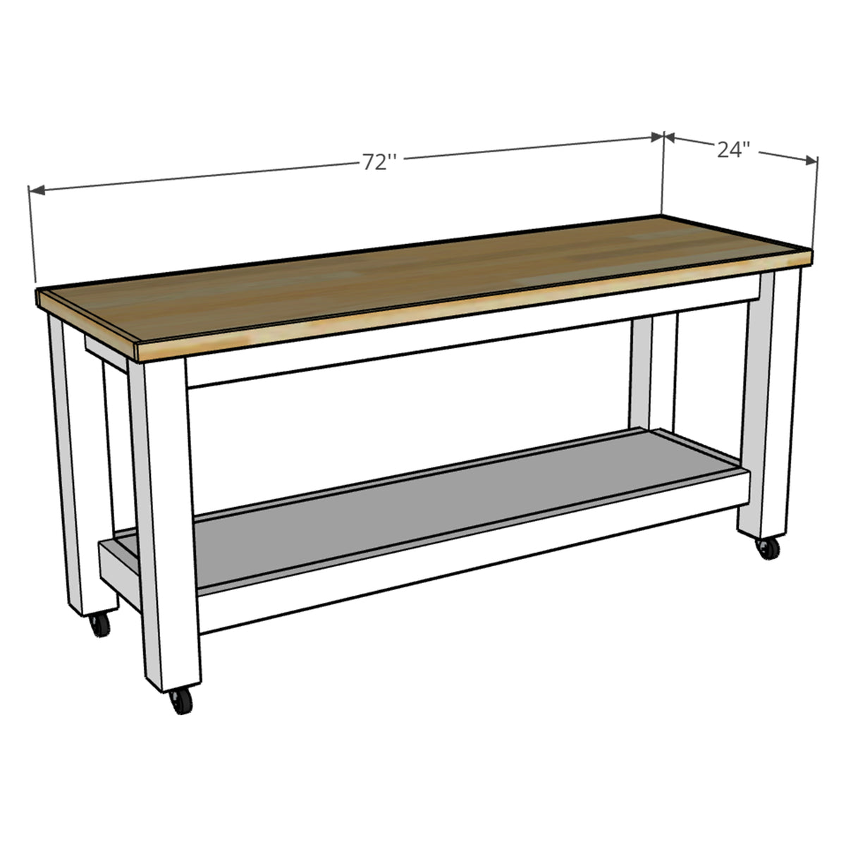 DIY Mobile Workbench Build Plans – shopangelamariemade