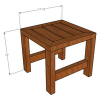 DIY Outdoor Side Table Build Plans